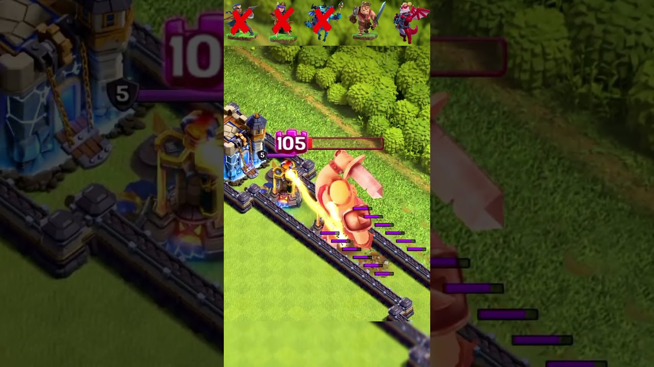 Town Hall 18 + Single Inferno Tower vs All Heroes 🗿🔥#clashofclans #coc #reels #shorts #viral
