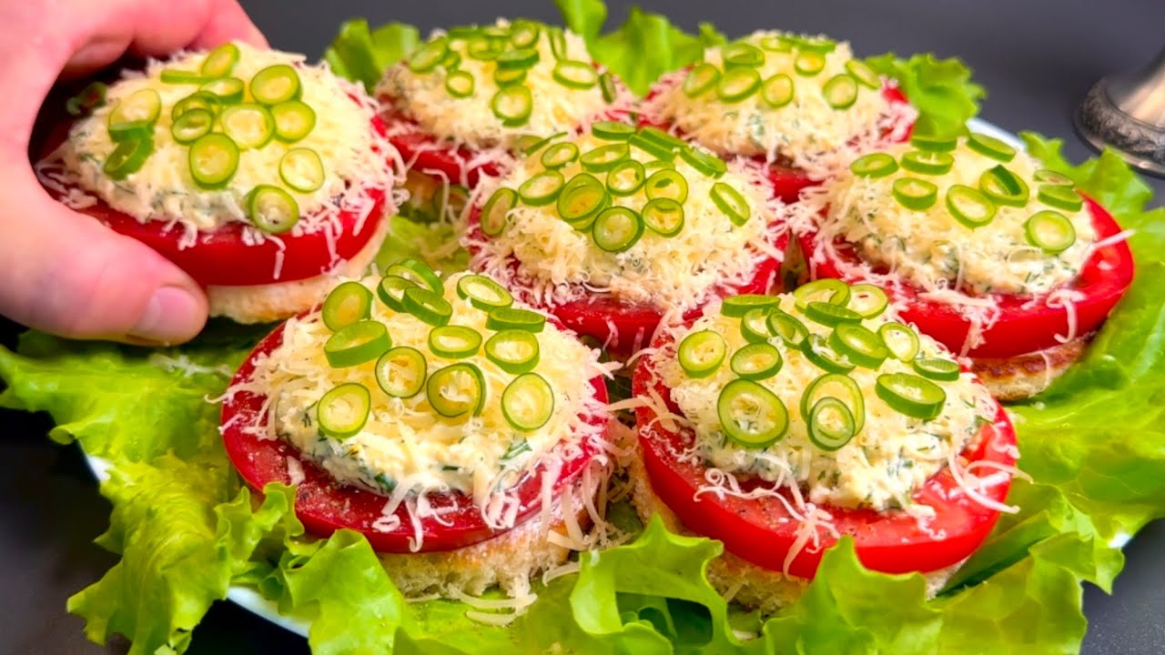 🍅Эти помидоры первыми исчезают со стола! Лучшая закуска, которую я когда-либо ел!