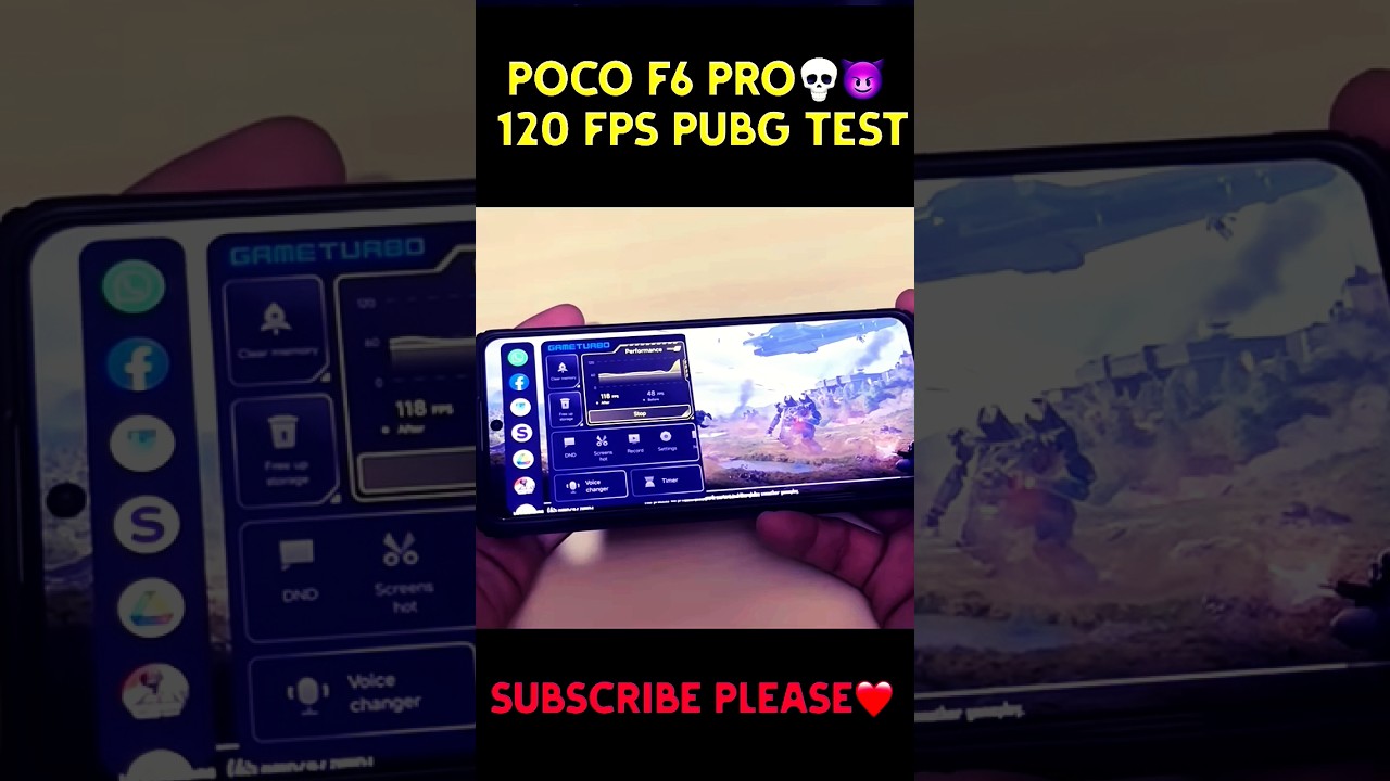 POCO F6 Pro 5g 120 FPS Pubg Test || #pocof65g #viral #bgmigameplay