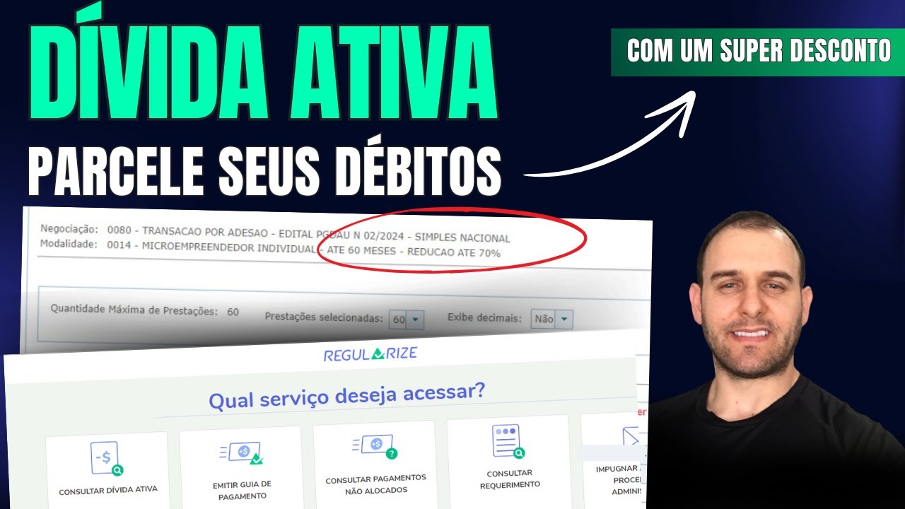 COMO PARCELAR DÉBITOS EM DÍVIDA ATIVA - PGFN REGULARIZE PGDAU 2/2024 - DESCONTOS DE ATÉ 100%