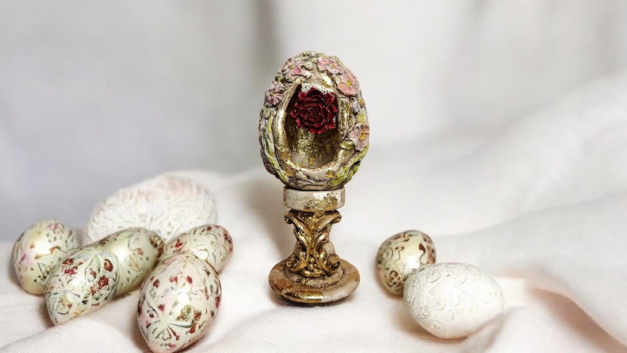 Romantic Easter egg 💞#diy #art 