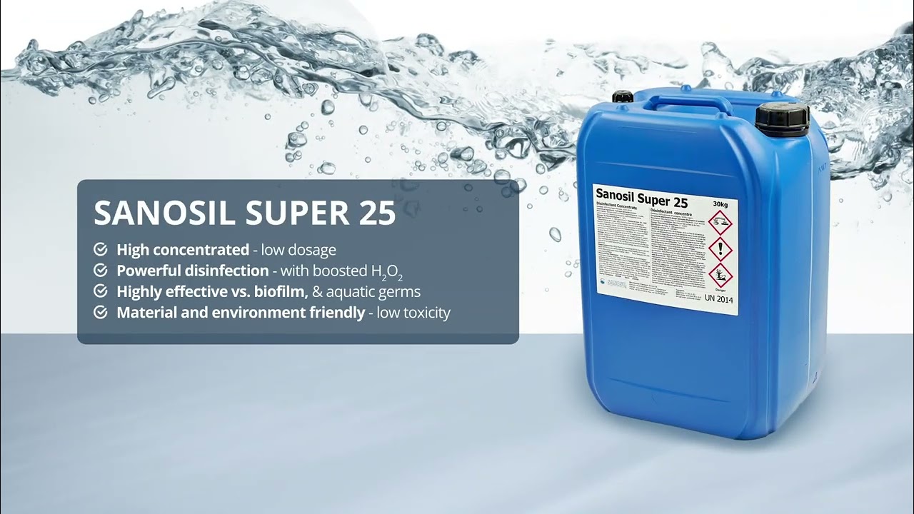 Sanosil Super 25 Disinfectant for agriculture application EN
