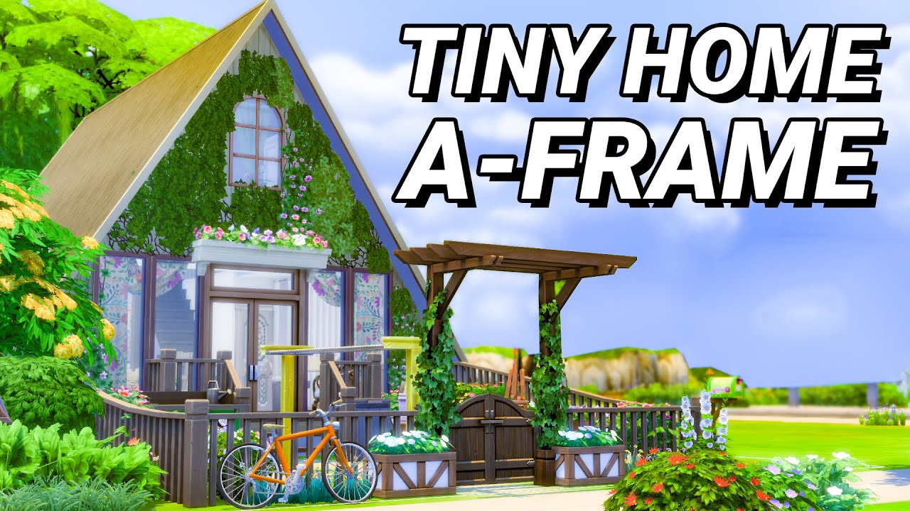 Tiny Home, A-Frame Style! (Sims 4)