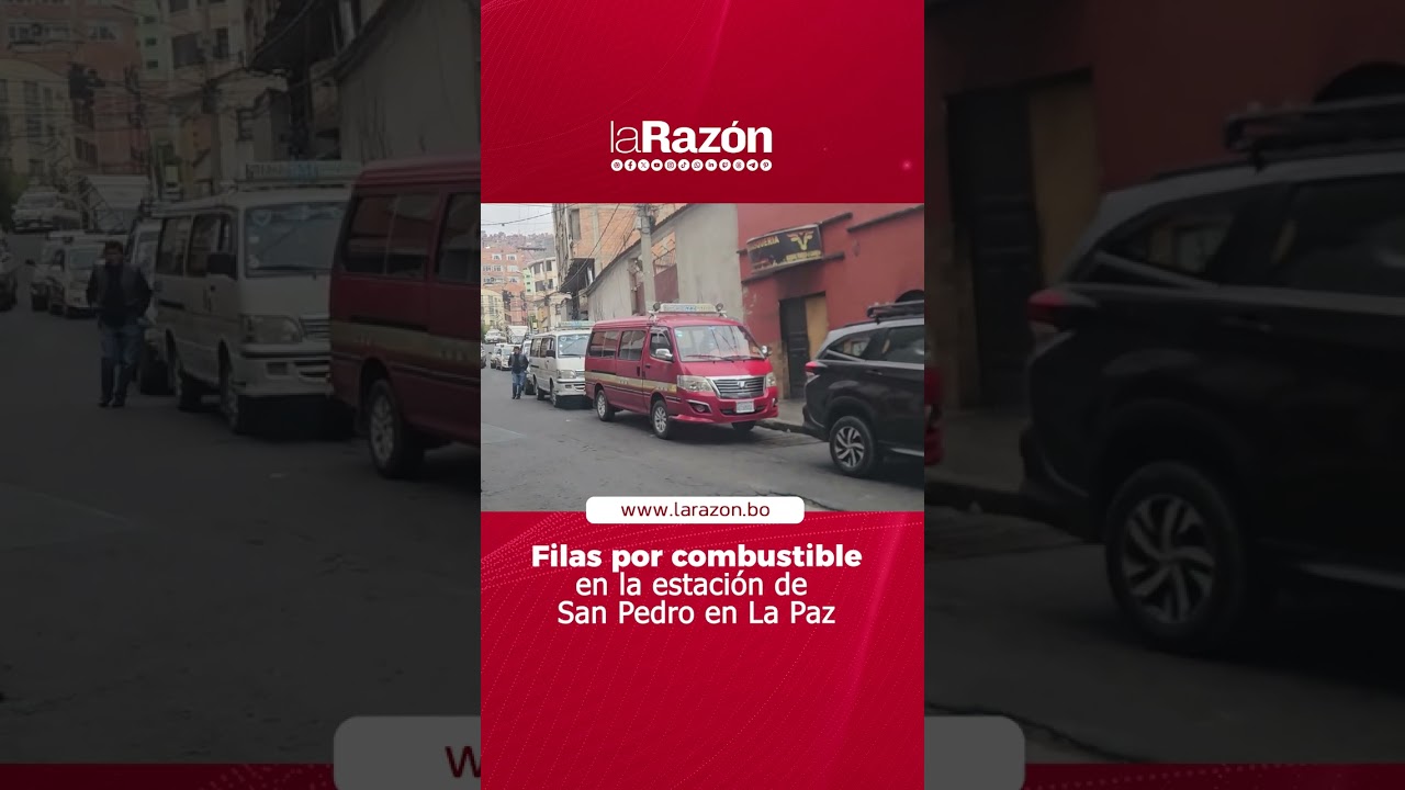 Conductores hacen filas por combustible en estación de servicio de San Pedro
