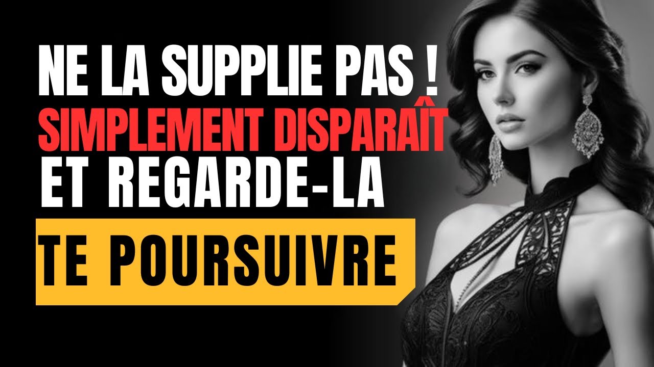 NE LA SUPPLIE PAS ! DISPARAÎT SIMPLEMENT ET REGARDE-LA TE POURSUIVRE | Stoïcisme #stoïcisme