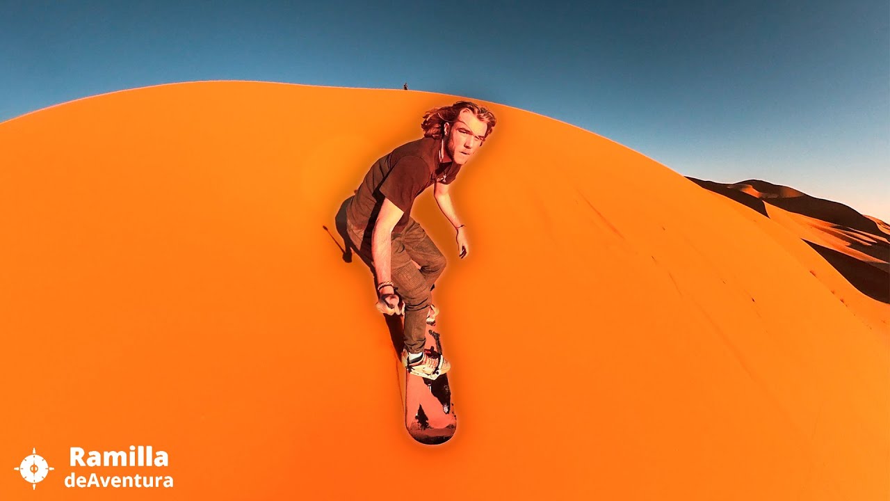 Probé SANDBOARD en el Sáhara