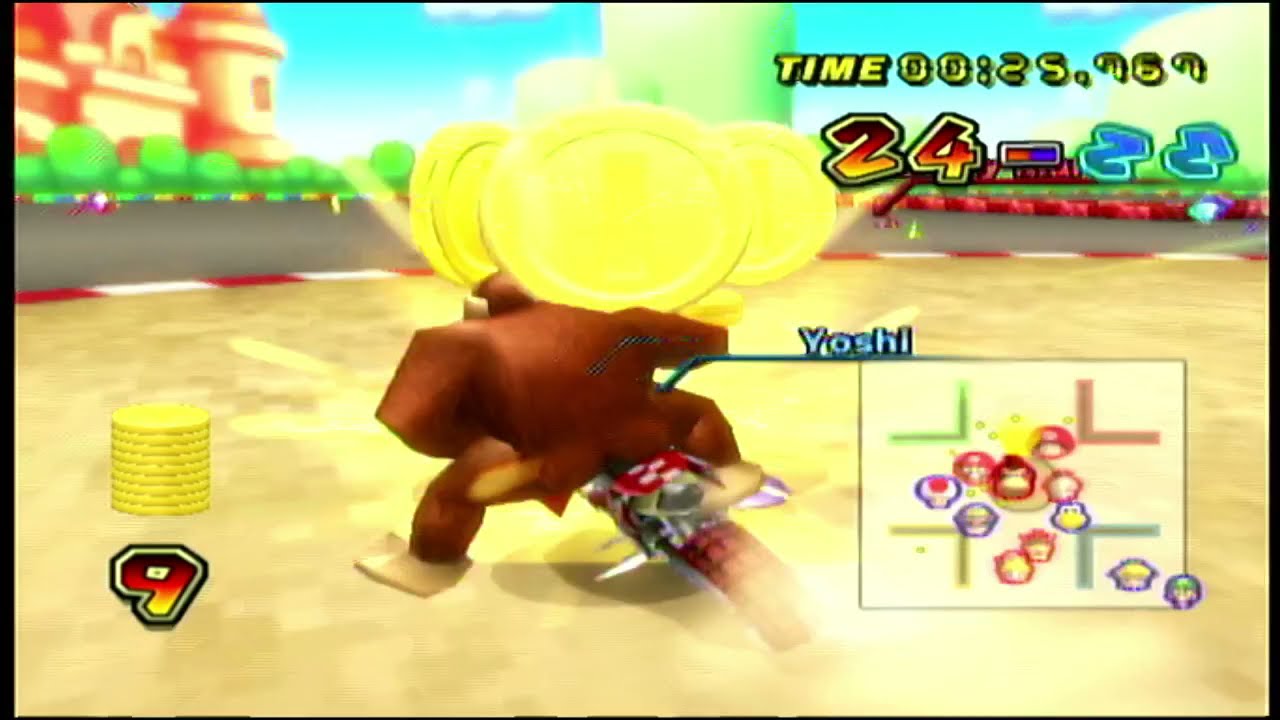 Mario Kart Wii - Donkey Kong Team Red - Battle coin