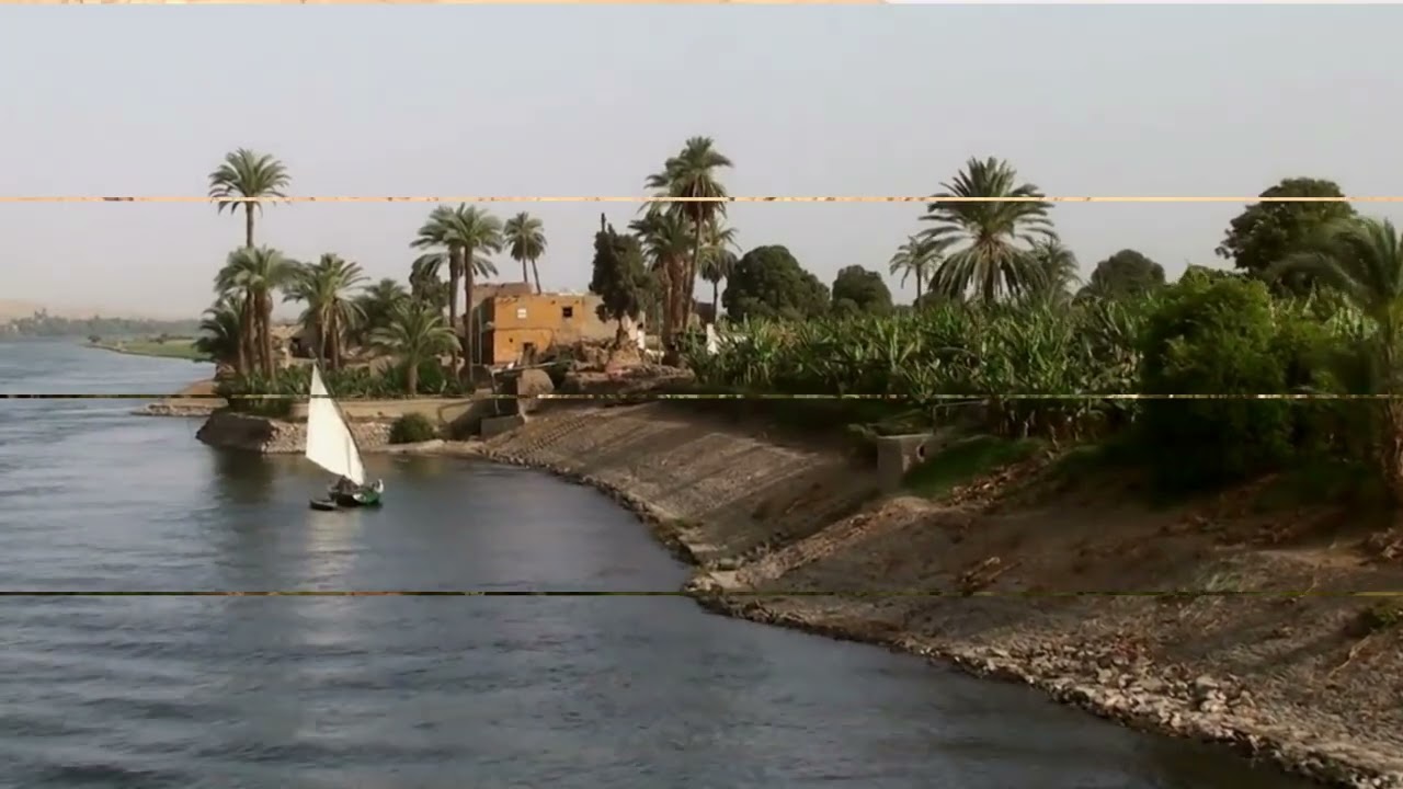 nile river bank, egypt