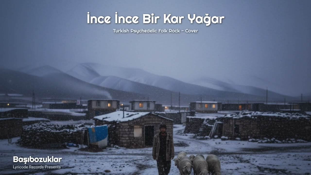 İnce İnce Bir Kar Yağar | Başıbozuklar | Turkish Psychedelic Folk Rock Cover #ai #music