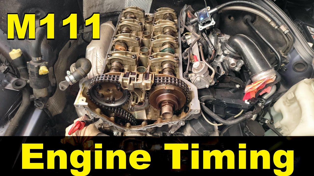 How to Check - Set Engine Timing / Jak Zkontrolovat - Nastavit Rozvody motoru - Mercedes-Benz M111
