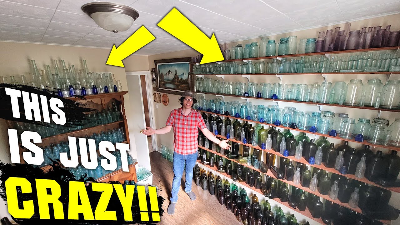 AFTERMATH!!! HUGE ANTIQUE BOTTLE COLLECTION!! Hordes of Bottles on Display, Ontario. Part 1 of 3.