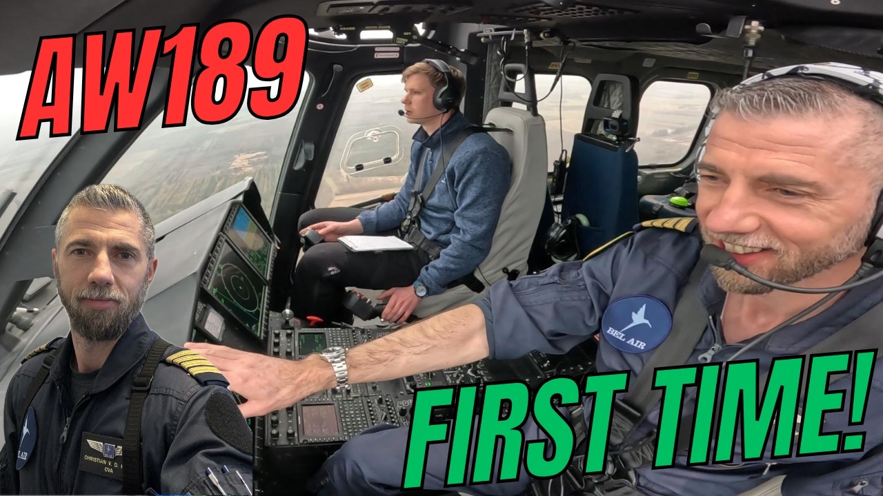 First time ever in the EPIC AW189 for my colleague!! real ATC, Comms and NO music. 