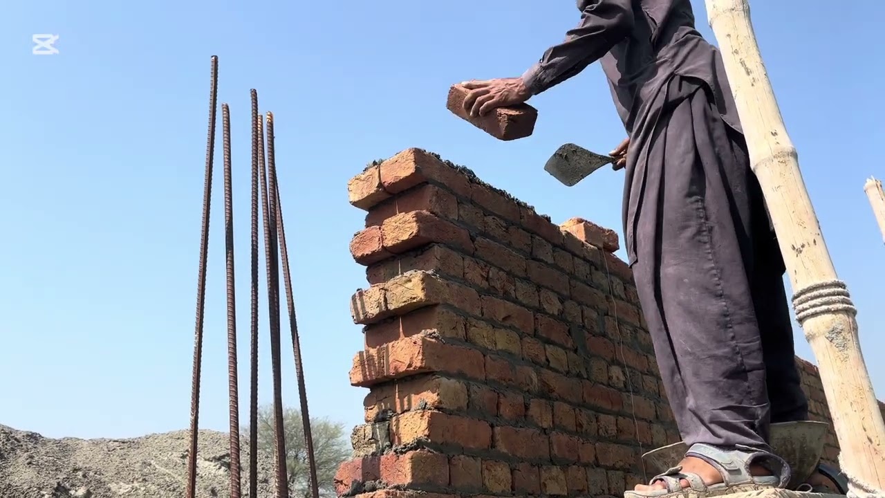 Perfect Brick Masonry Work | Expert Channai Work on Site | House Construction Daily Vlog
