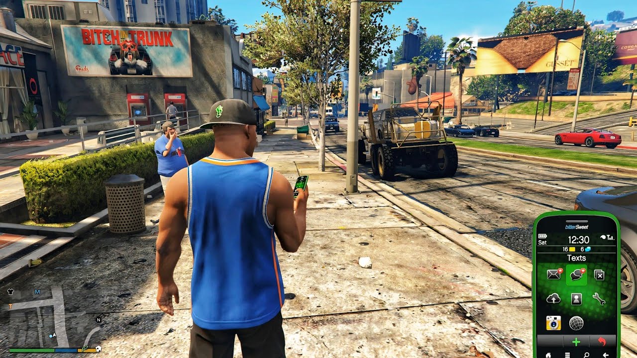 Gta V Enchanted - Franklin Takes His Luxury Off-Road Car Out for a City Test