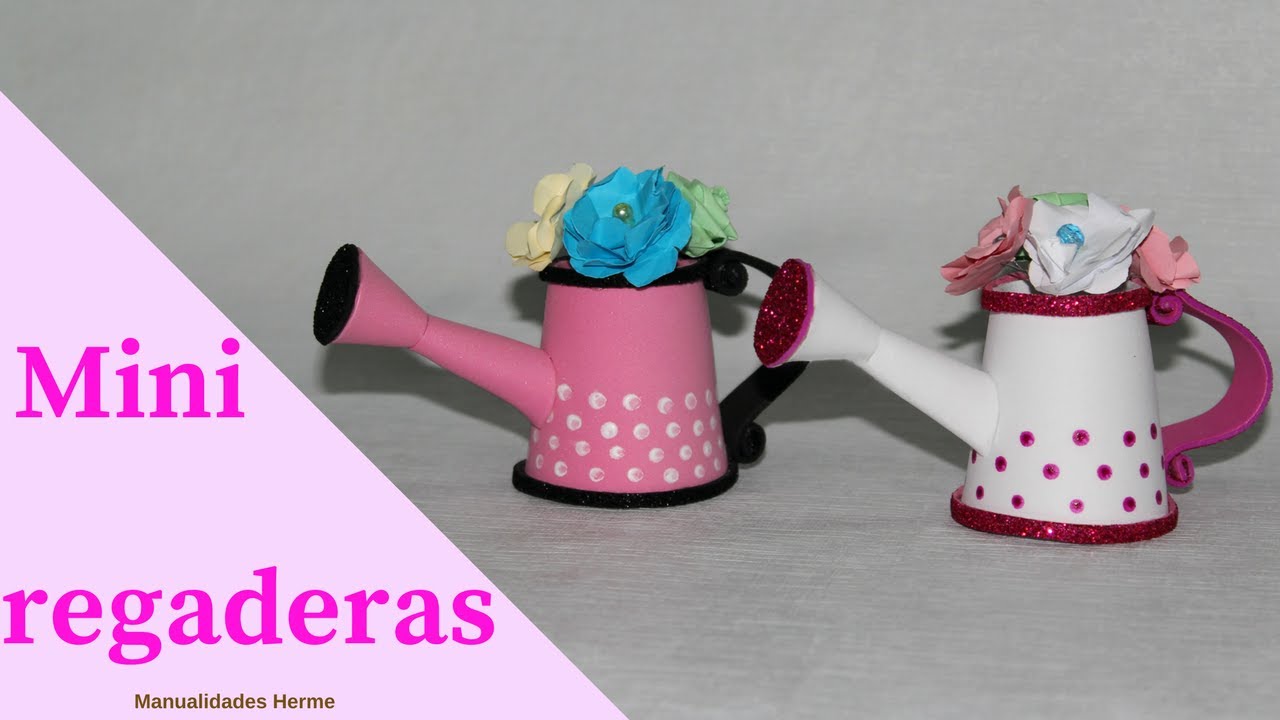Mini regaderas de goma eva