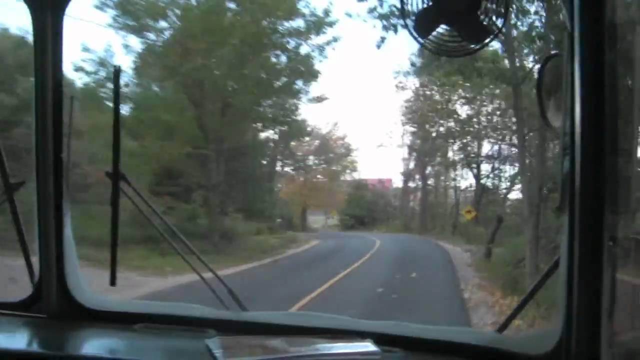 HD-A Ride on a 1970s Vintage Crown School Bus in Maine