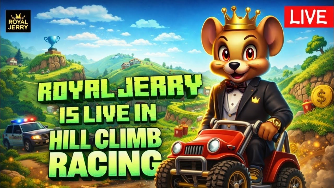 Shorts HILL CLIMB RACING LIVE 🔥 Crazy Stunts & Big Air Jumps | Royal Jerry