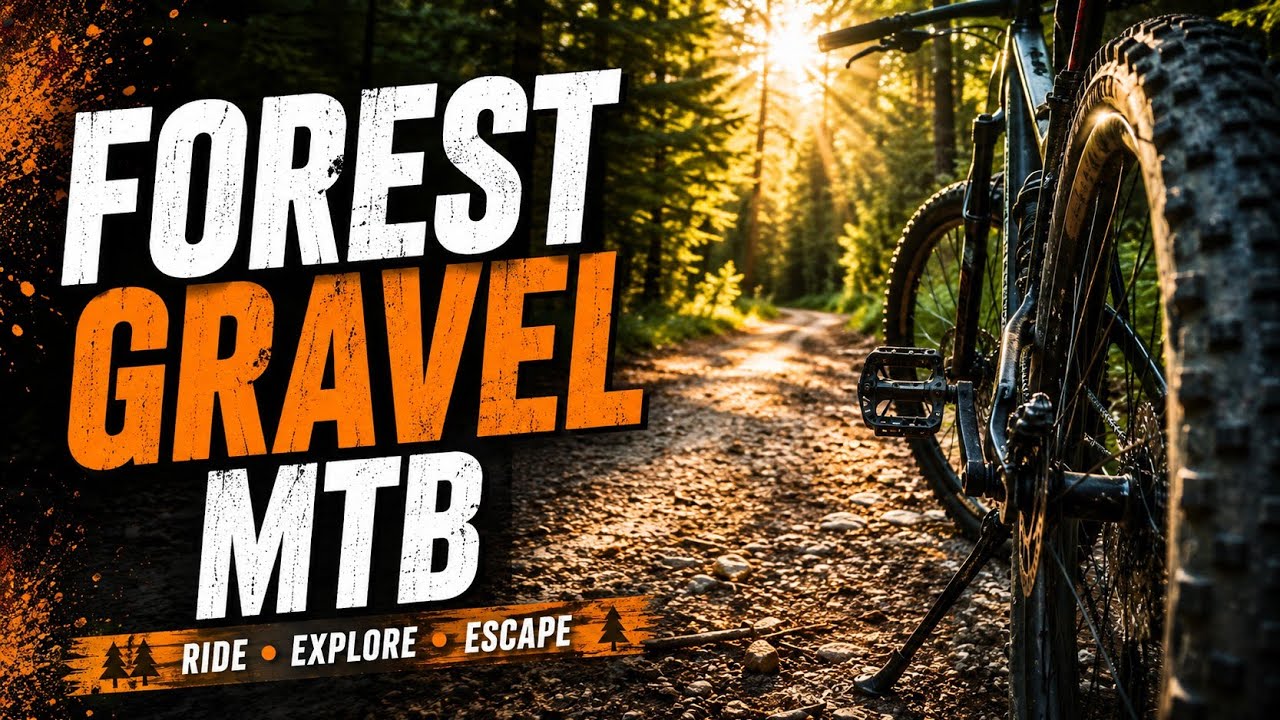 MTB Ride Igman: Gravel Forest Trail  with Acoustic Guitar