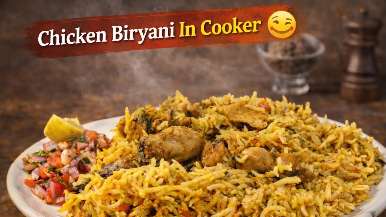 झटपट कुकर मधली चिकन बिर्याणी | Easy Pressure Cooker Chicken Biryani Recipe | chikan biryani respi