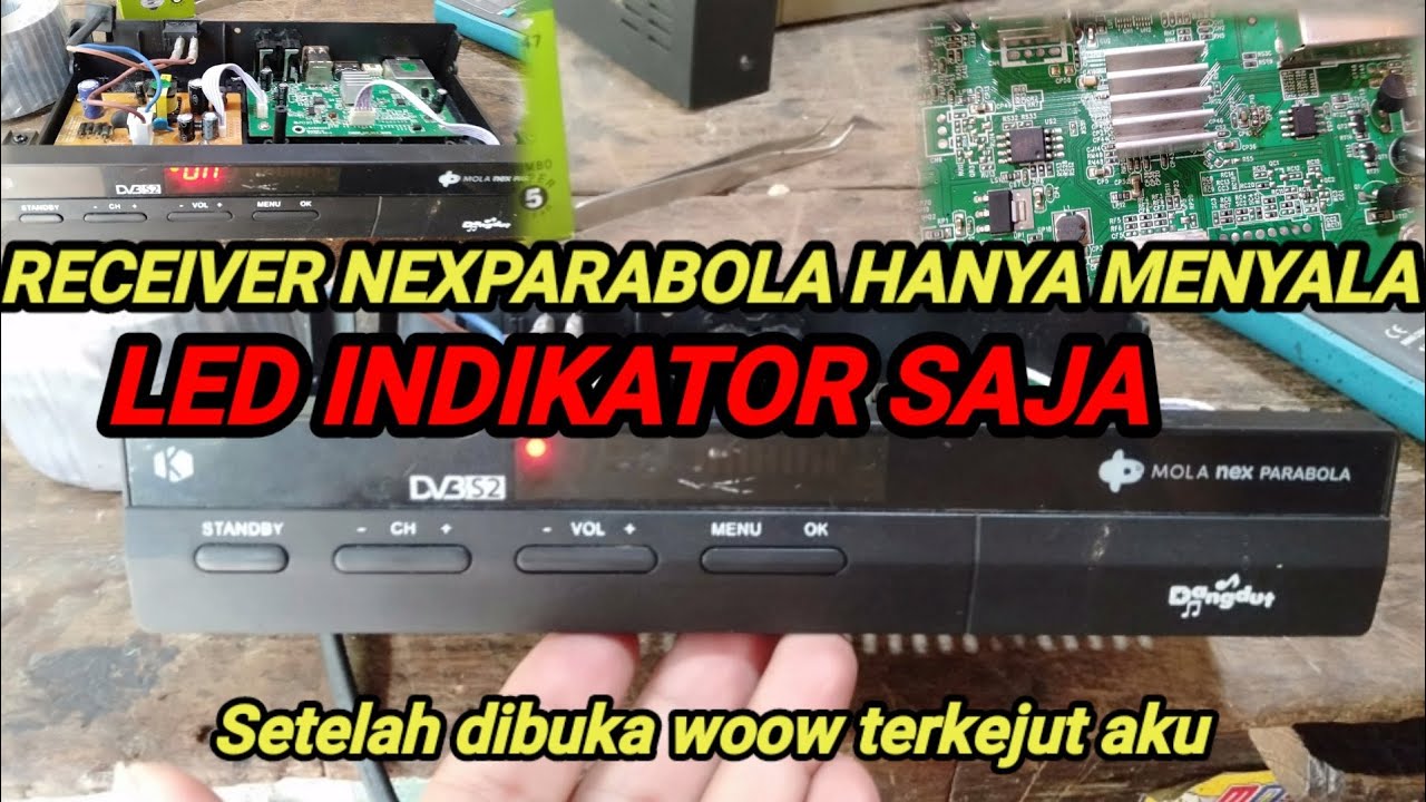 RECEIVER NEXPARABOLA LED INDIKATOR HANYA MELOTOT MERAH