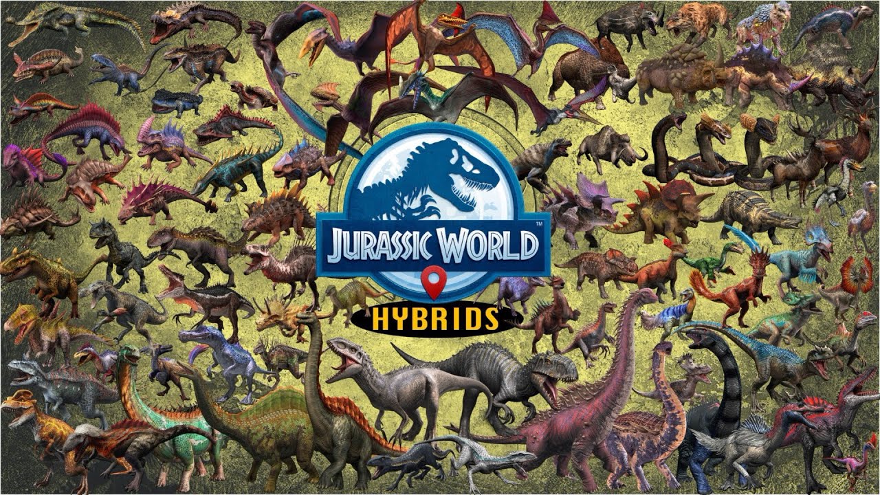 All Hybrids Creatures in Jurassic World Alive