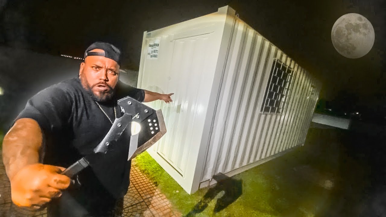 FUI A NOITE ESCONDIDO ABRIR O CONTAINER MISTERIOSO NA MANSÃO ELITE