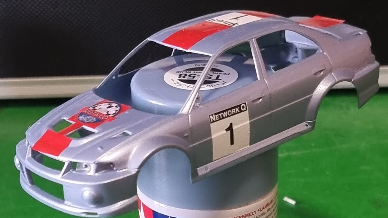 Mitsubishi Evo ( proceso de pintura) scaleauto 😊