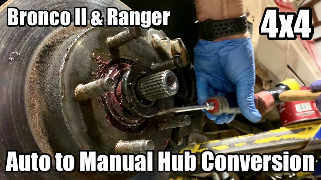 Переделка ступицы с помощью Mile Marker Manual Hub — Ford Bronco II 1988 года