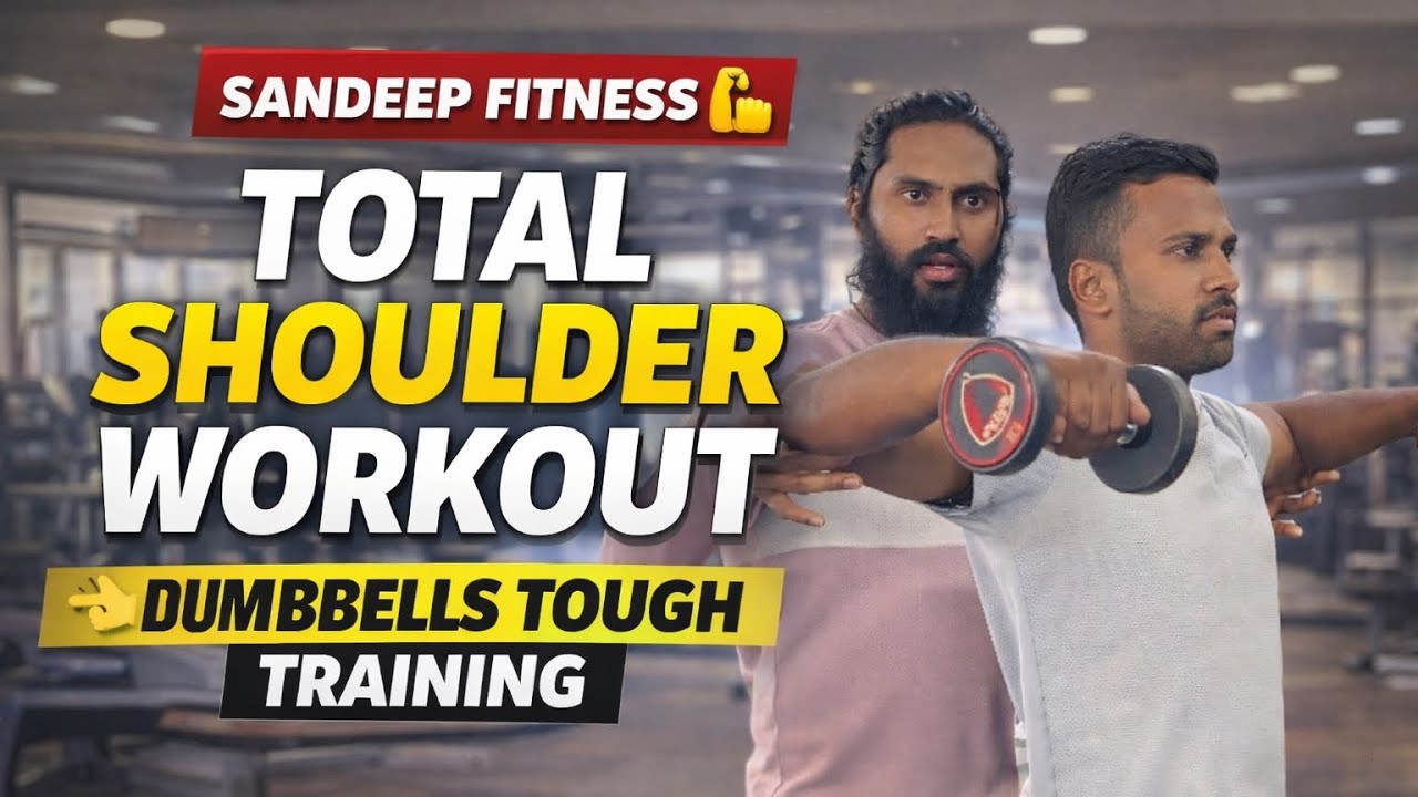 BEGGINERS FULL SHOULDER WORKOUT WITH DUMBELLS TELUGU AUDIENCE KOSAM SPECIAL GA VOICEOVER IN TELUGU.