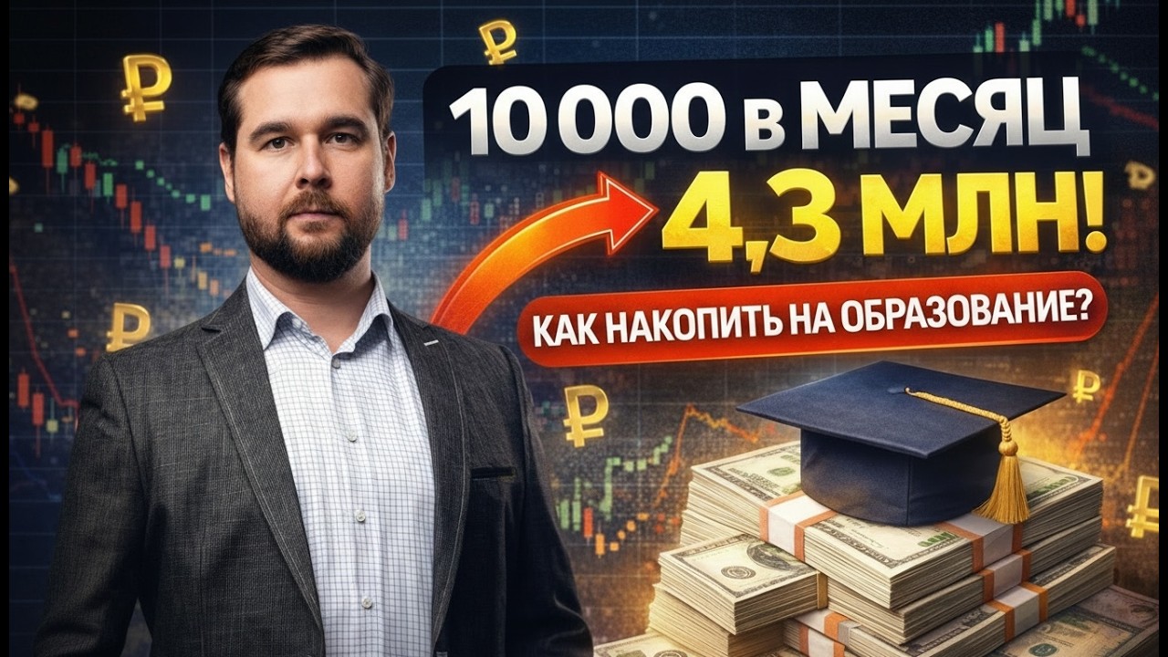 10 000 в месяц превращаются в 4,3 млн. Как накопить на образование без иллюзий.