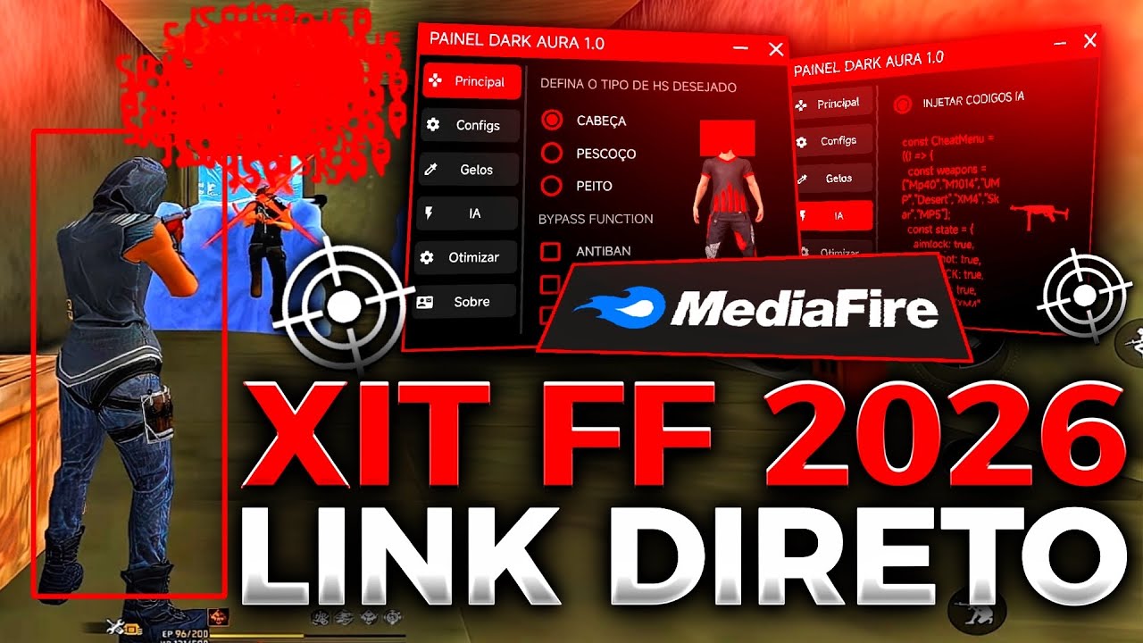 XIT FF 2026 ATUALIZADO ✅ PAINEL XIT ANDROID | IPHONE | XIT FF GR&Aacute;TIS 100% HS 📁 LINK DIRETO MEDIAFIRE