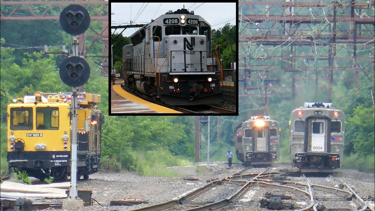 Trains at Denville Station