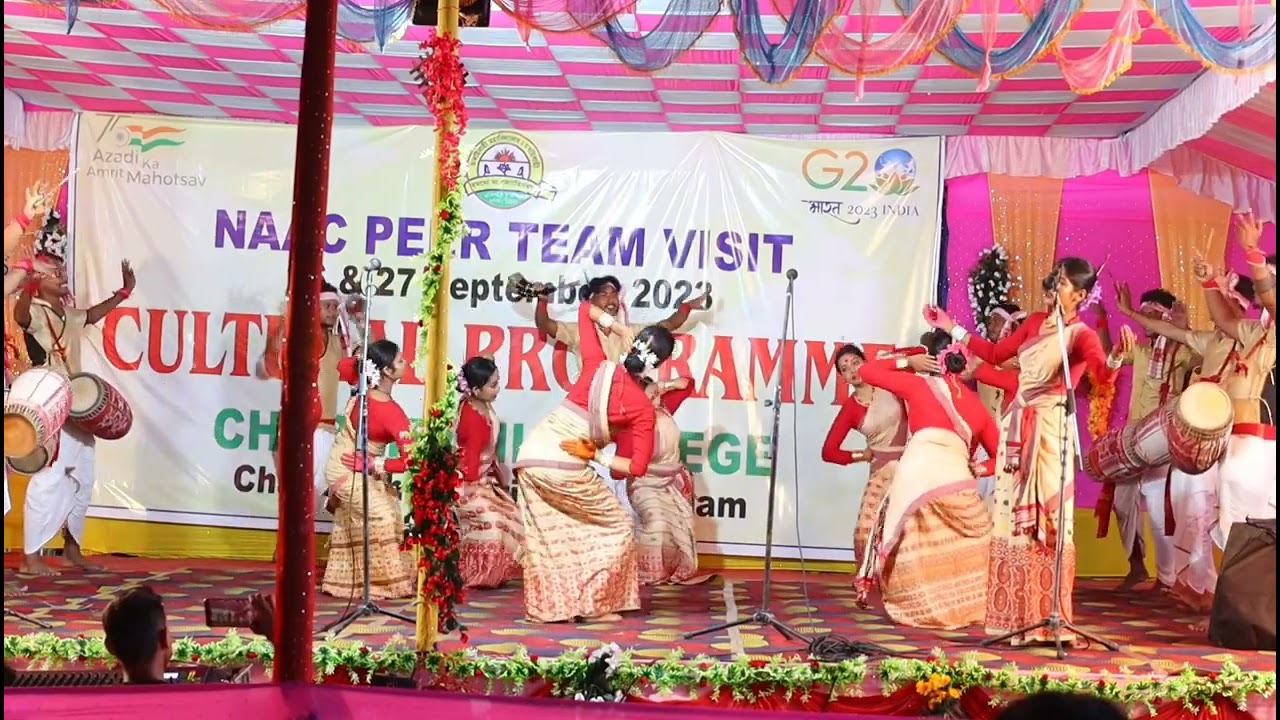 Charaibahi college Naac peer team visit....Culturl Programme..
