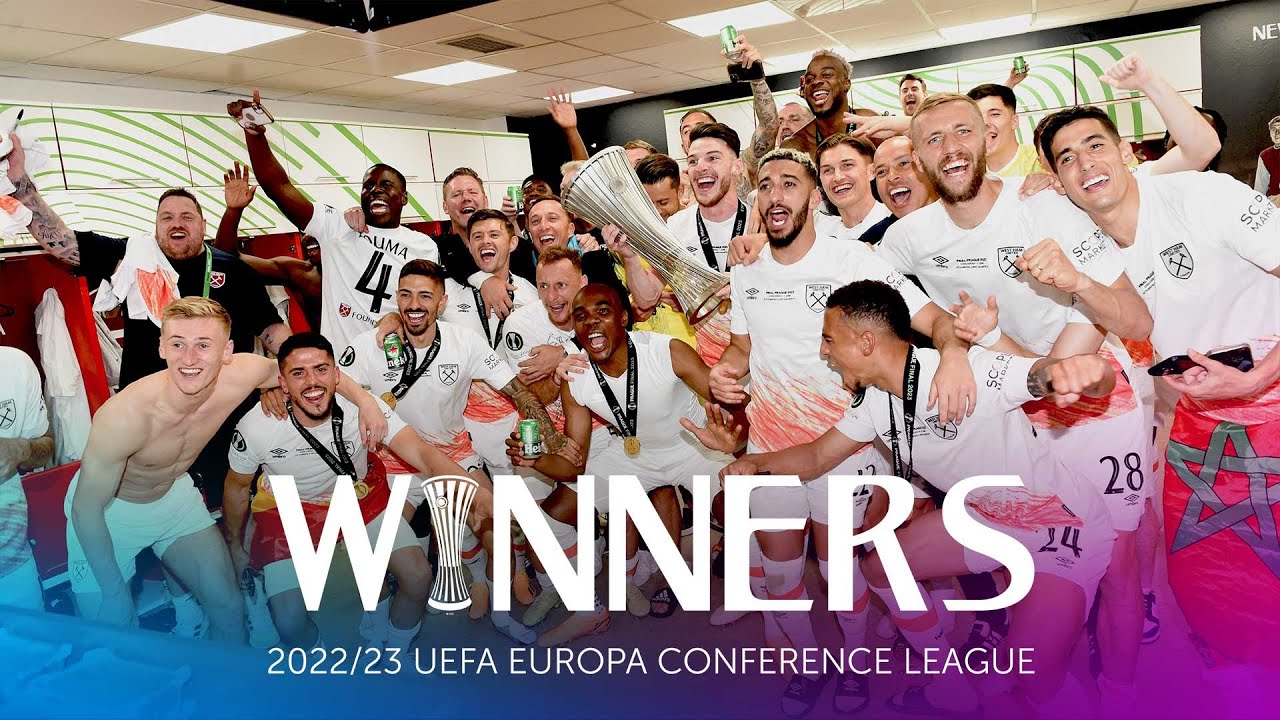 West Ham Dressing Room Celebrations | UEFA Europa Conference League Final | Fiorentina 1-2 West Ham