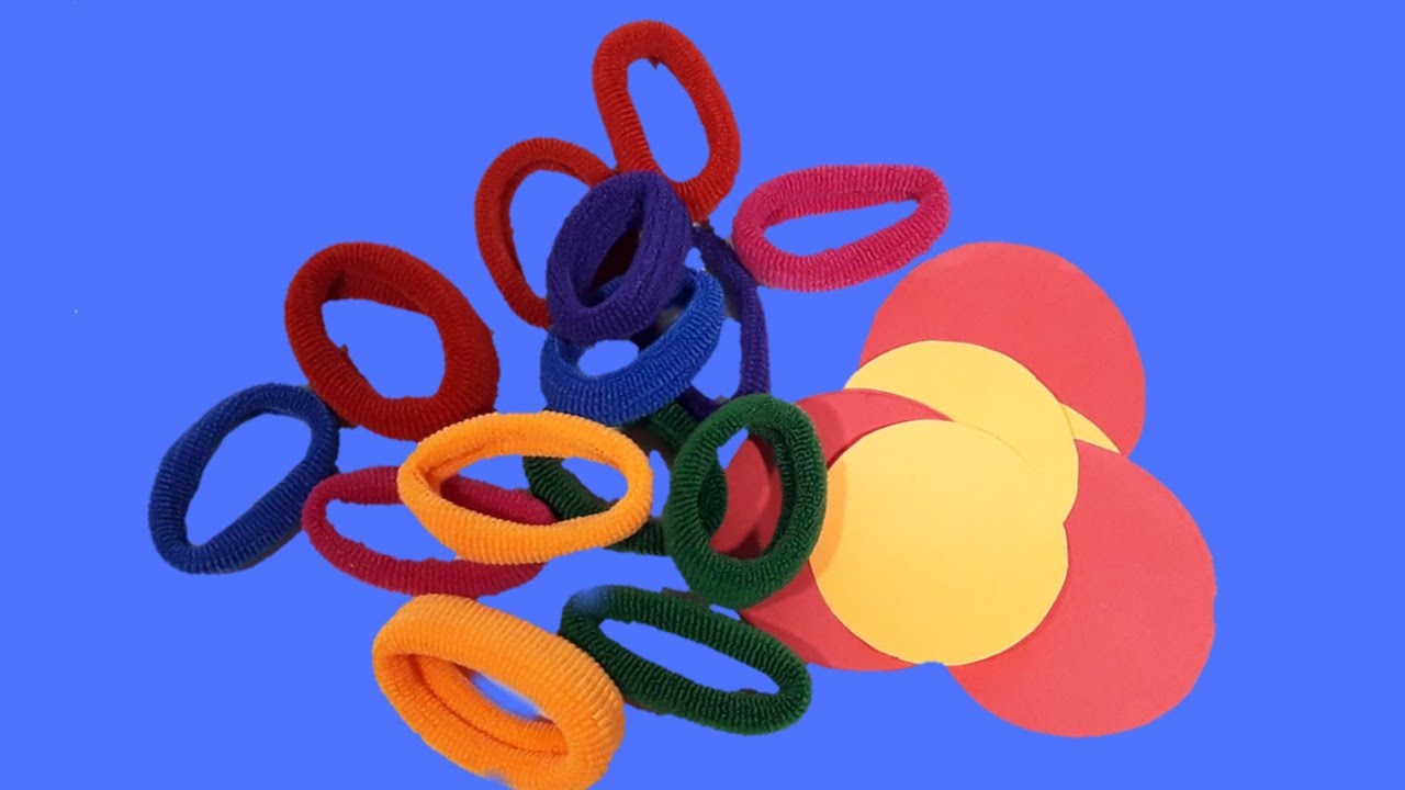 Reuse Hair Rubber Band | Best Craft From Hair Rubber Band | Beautiful Craft From Hair Rubber Band