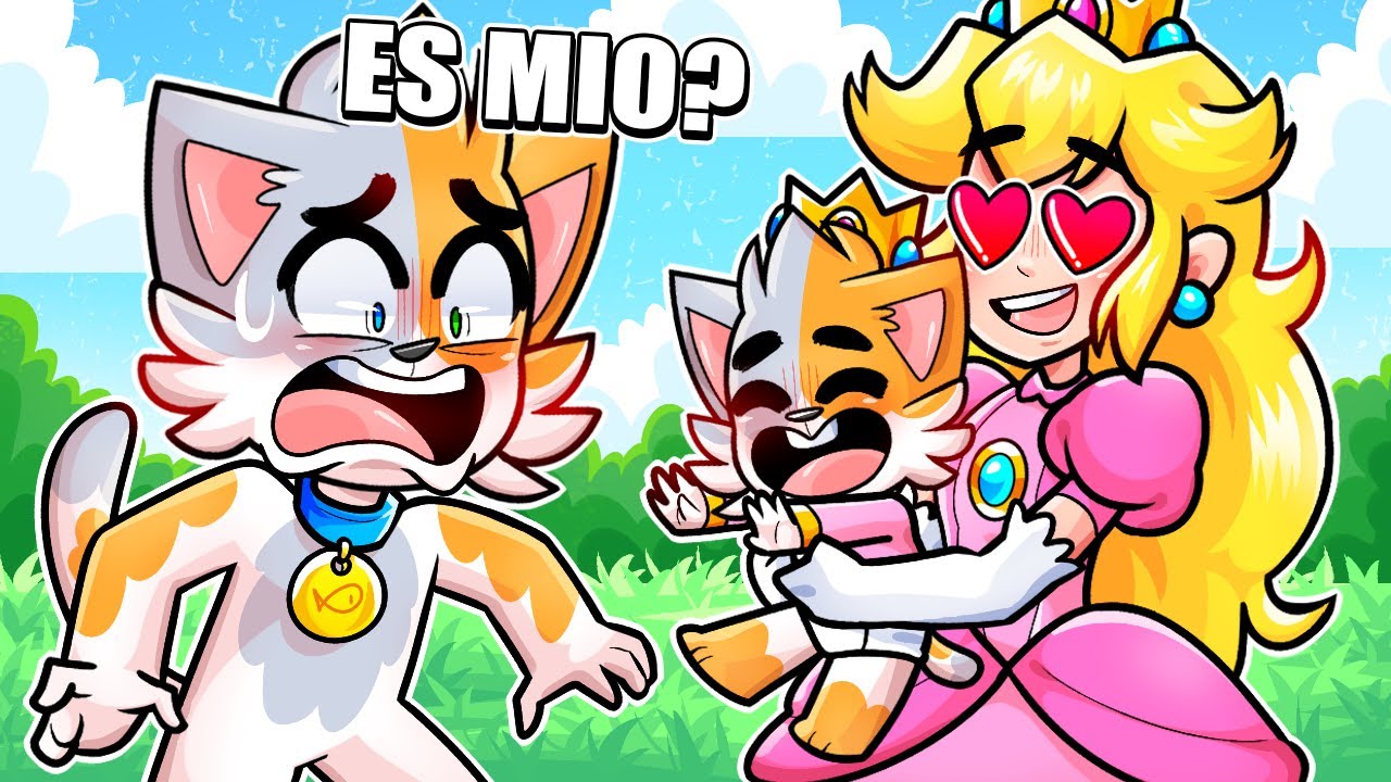 GATITO Y PEACH TIENEN UN HIJO? 😱😳 GATORONRON Y PRINCESA PEACH SON PADRES EN MINECRAFT ROLEPLAY
