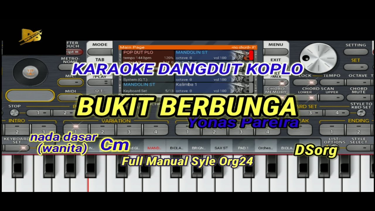 BUKIT BERBUNGA - KARAOKE DANGDUT KOPLO DSorg
