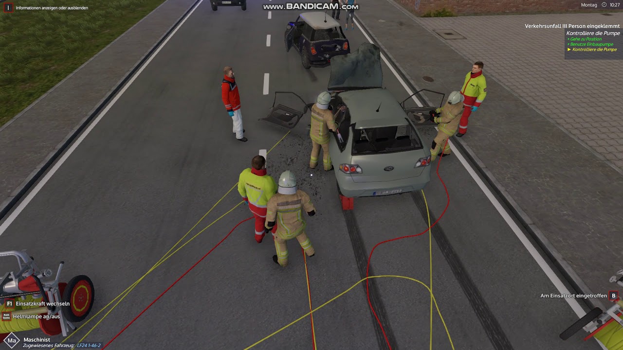 Notruf 112  Einsatz: VU