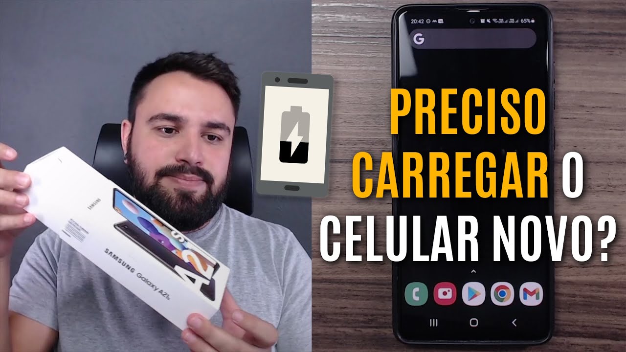 &Eacute; PRECISO CARREGAR O CELULAR NOVO ANTES DE USAR?