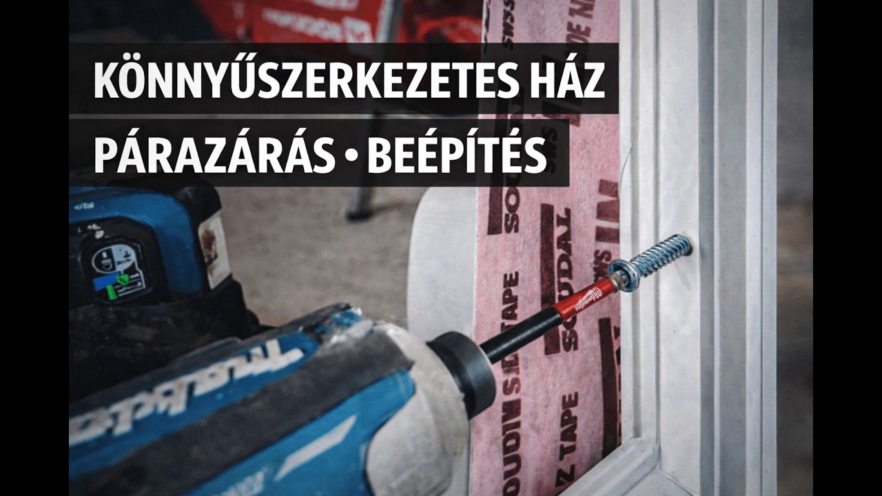 Párazárás, párnafa és egy részletes nyílászáró beépítés