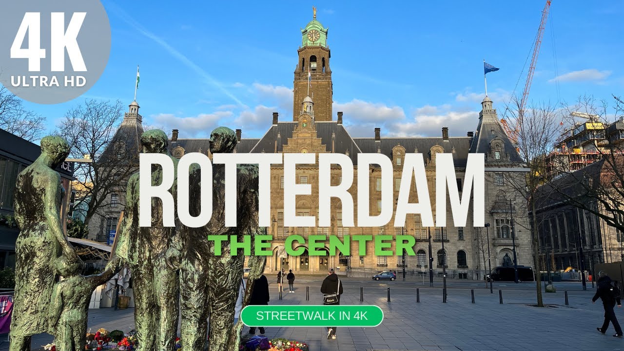 Interesting Architecture in The Netherlands, Rotterdam City Center 4K