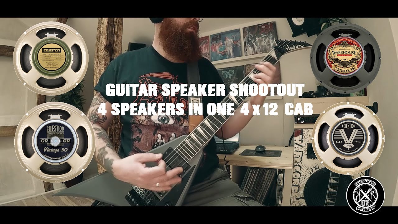 Guitar Speaker Shoot Out - Greenback-Veteran 30-Vintage 30- V Type - High Gain Speaker Comparison