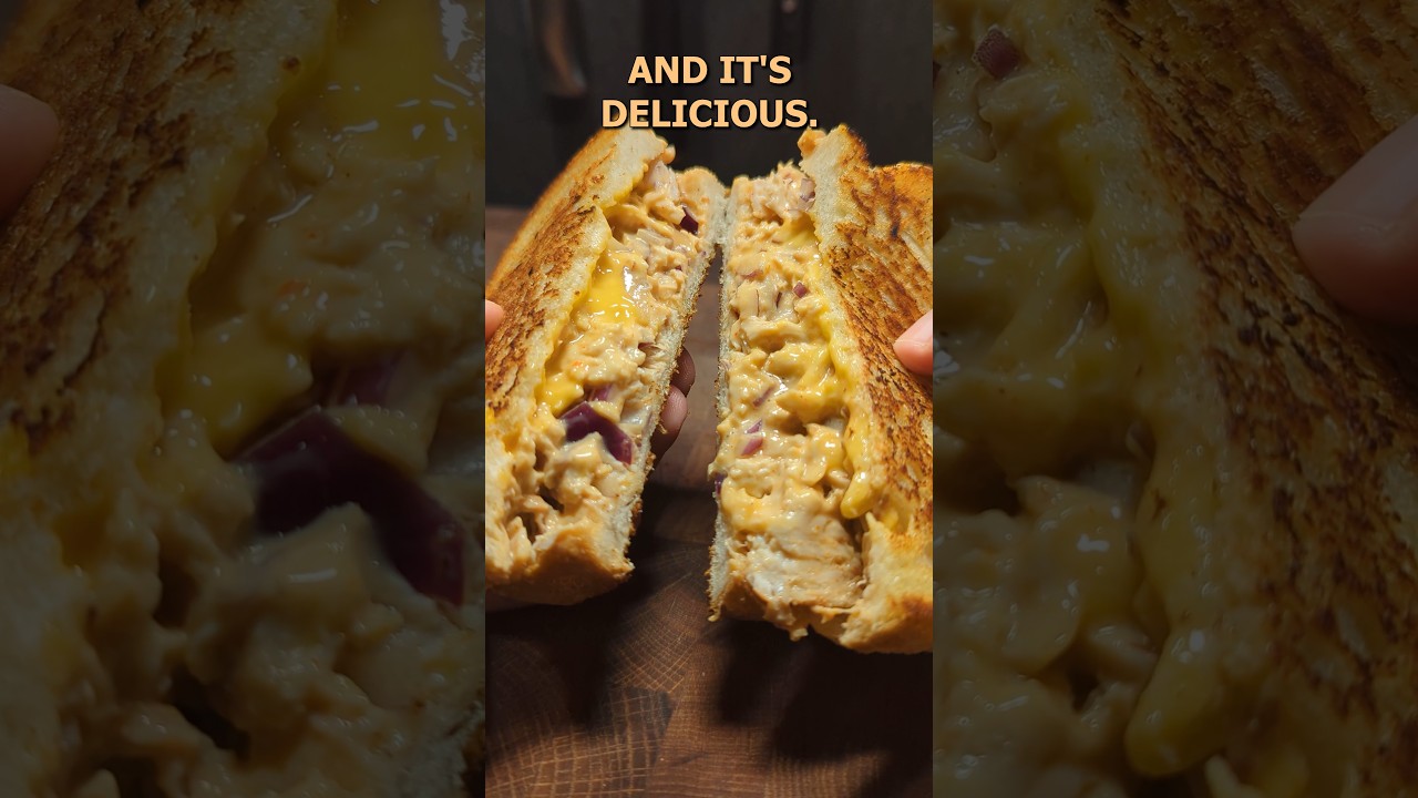 Chicken melt sandwich🥪 #shorts #cooking