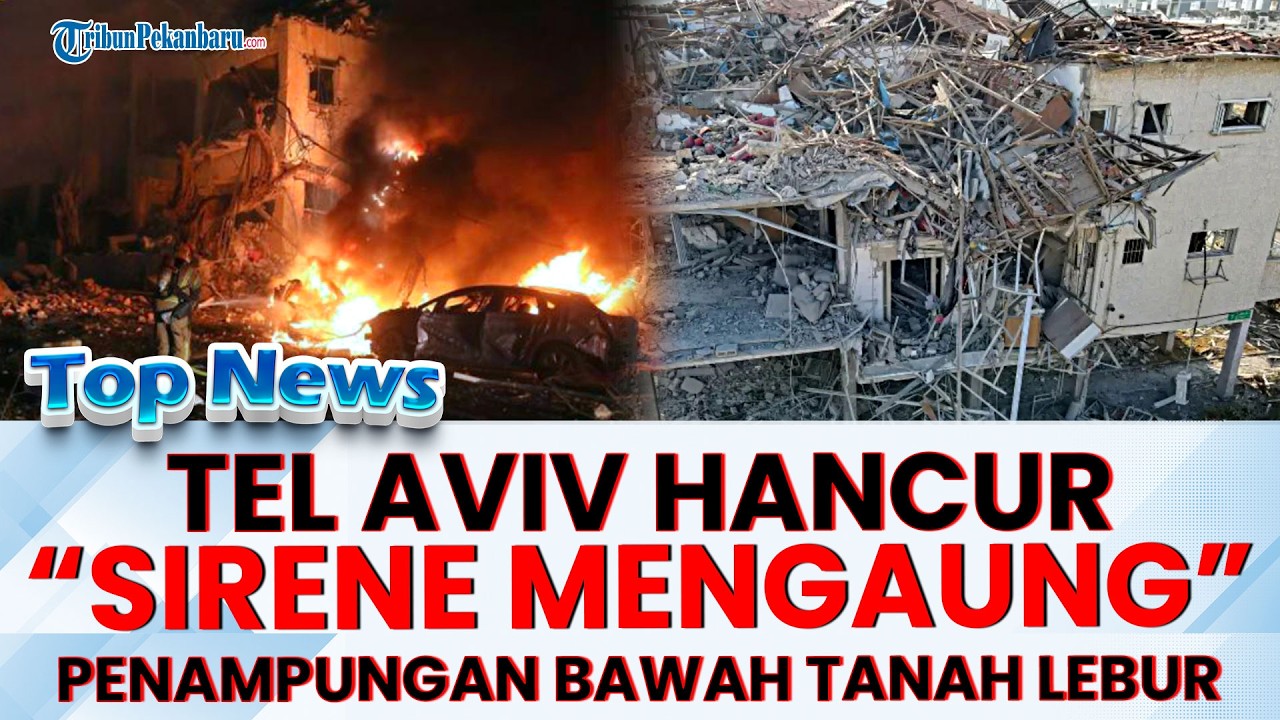 🔴 BAK GAZA! HANCUR, IRAN klaim berhasil hancurkan penampungan bawah tanah di Tel Aviv, Israel