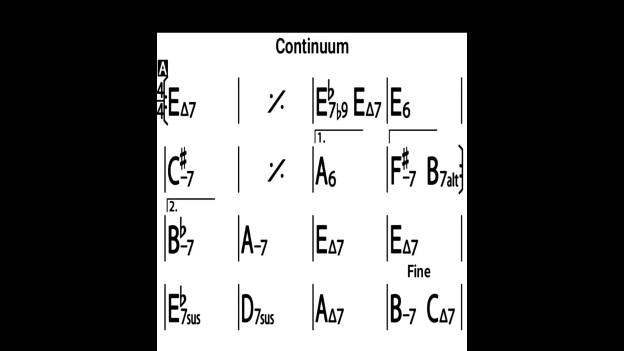 CONTINUUM - Jaco Pastorius - Backingtrack - Playalong - Version DARIO DEIDDA