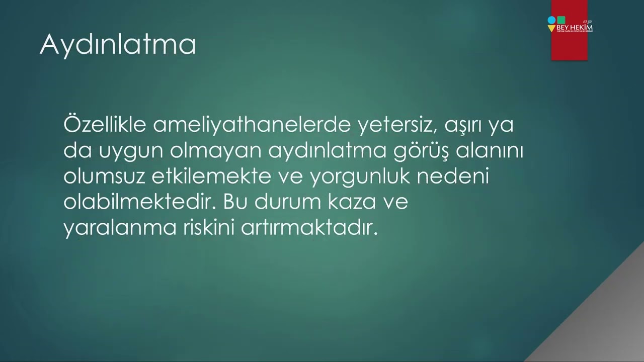 Bey Hekim Ortak Sağlık Güvenlik Birimi - Eğitim Videosu Güncel