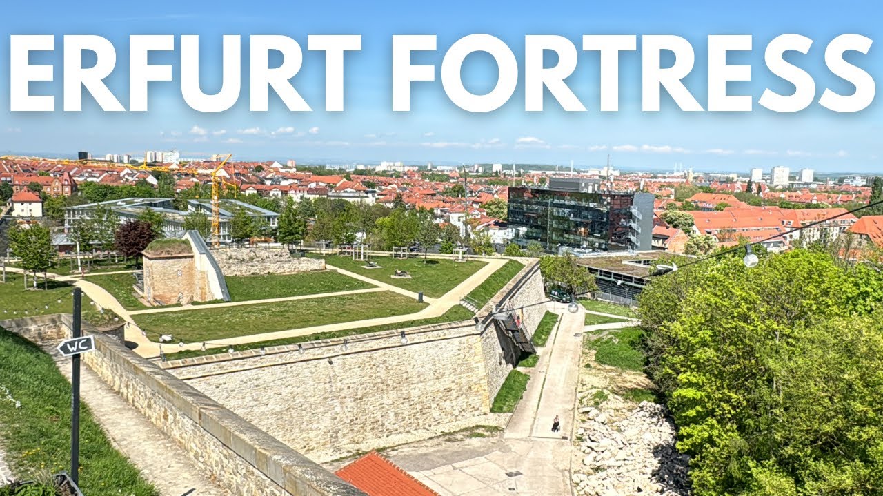 Germany Spring Walk, Part 2, Erfurt Fortress, Walk with me, Virtual Tour