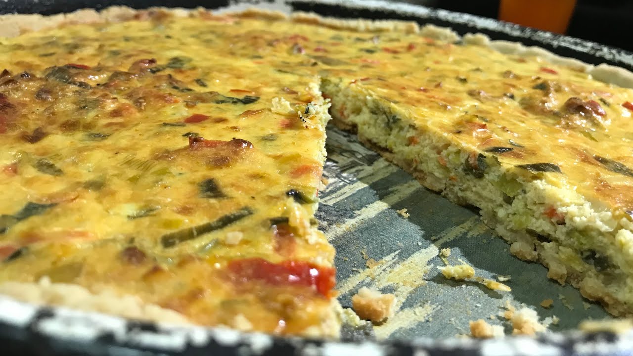 Tarta de Puerro y Cebolla de Verdeo | Tarta Vegetariana | Masa Casera