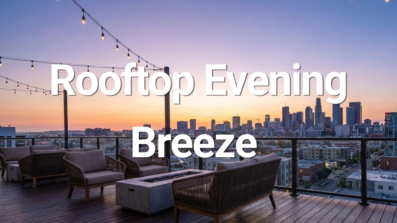 Evening Rooftop Vibes 🌆 Smooth Lofi to Relax & Think