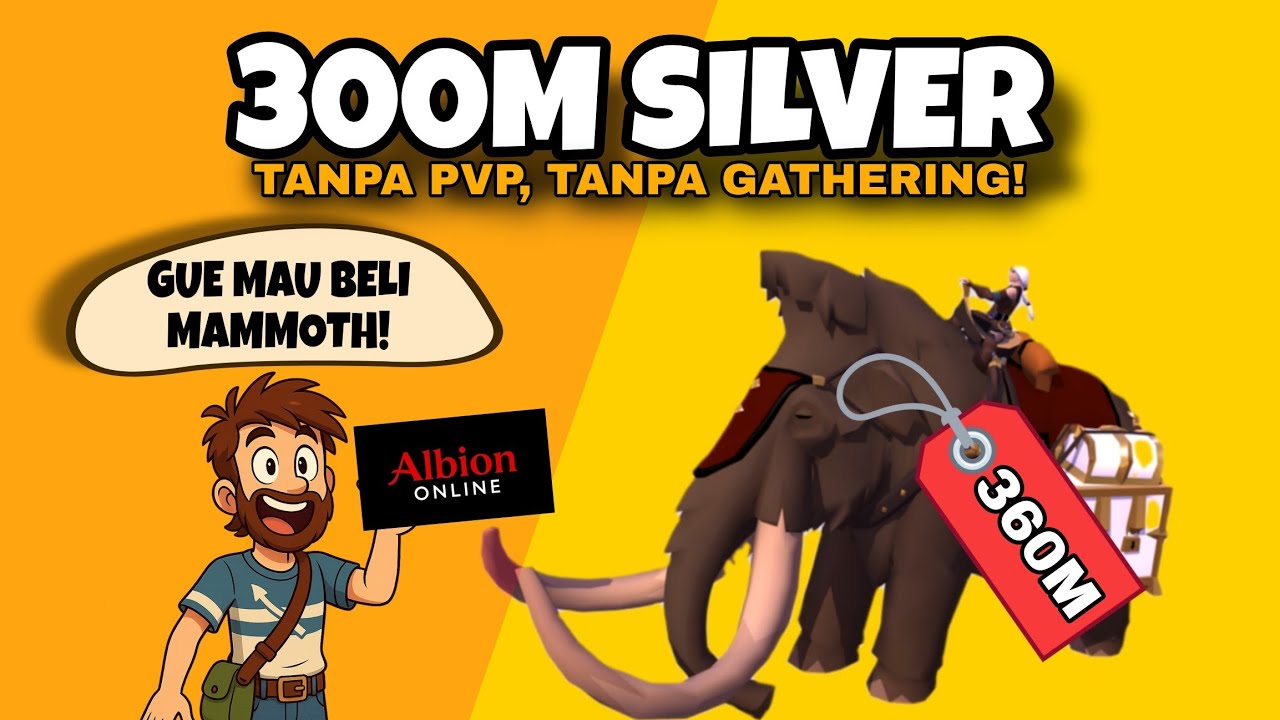 Cara Gue Dapet 300M Silver Tanpa PvP, Tanpa Gathering – Ekonomi Player di Albion Online | MAMMOTH #1